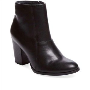 Seychelles Travels Leather Black Booties